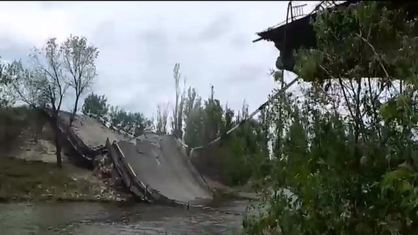 Військові інженери відновили зруйнований міст через річку Казенний Торець