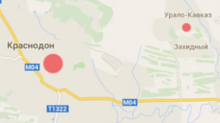 Неподалеку от Краснодона идет бой (карта)