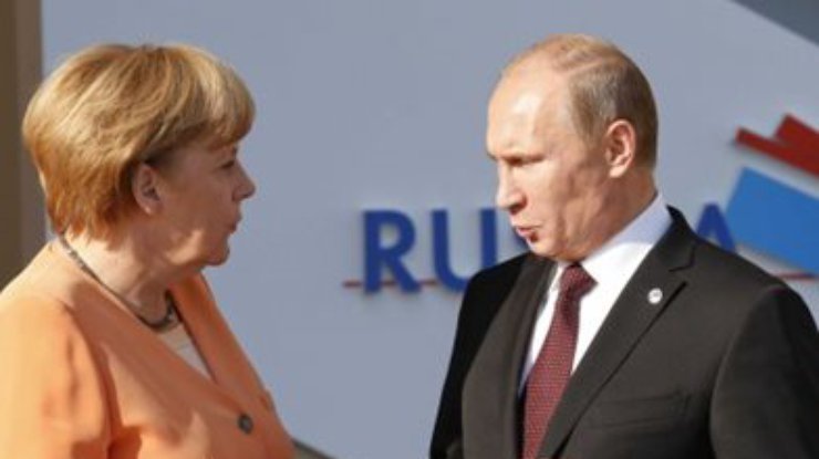 Меркель после встречи с Путиным выступила за переговоры Киева с террористами