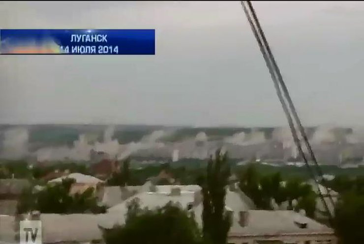 Российские СМИ показали залп "Града" террористов по Луганску в прямом эфире