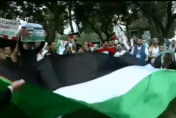 У світі тривають акції на підтримку палестинців в секторі Гази