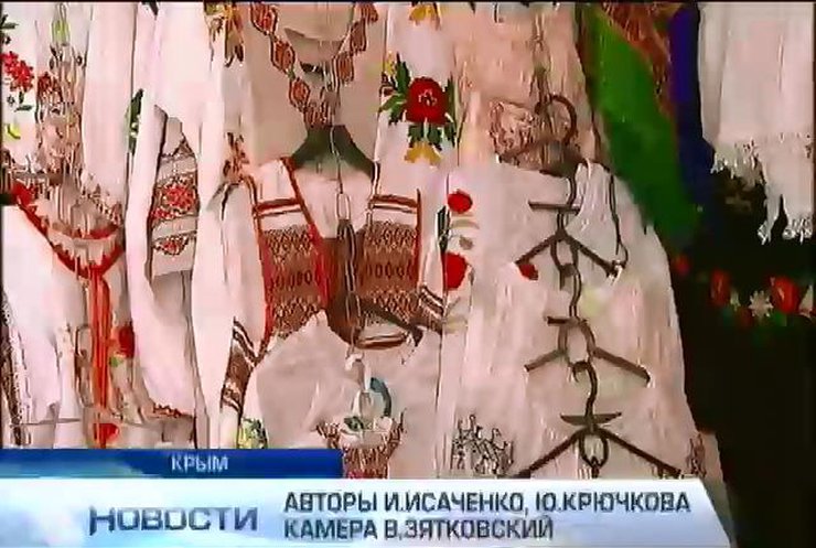 Украинские вышиванки в Крыму пользуются спросом у россиян (видео)