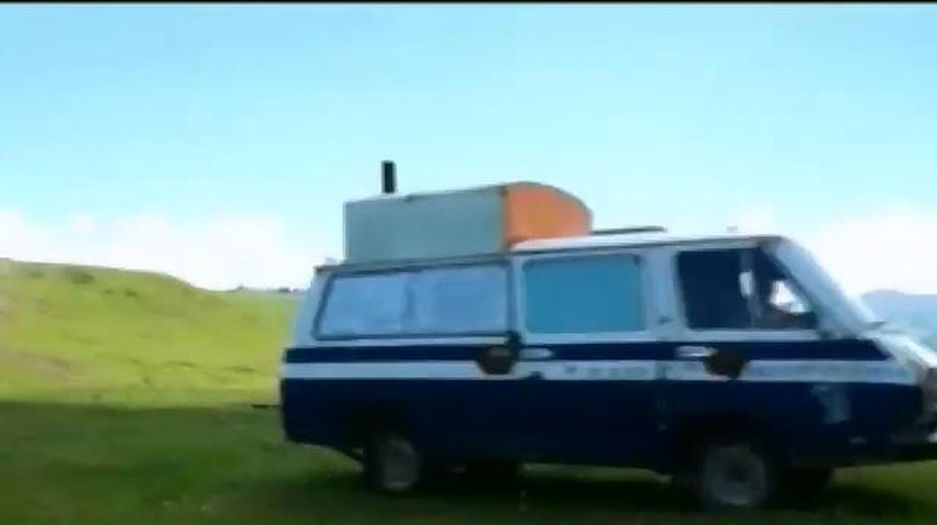 В Кыргызстане изобретатель сделал сауну на колесах (видео)