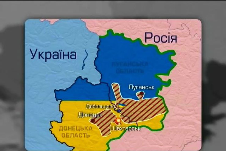 Донецькі терористи практично відрізані від луганських