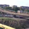 В Горловке взорвали пешеходный мост (фото, видео)