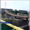 Терористи підірвали пішохідний міст у Горлівці