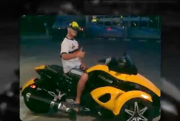 В Ужгороде милиционер сбил девушку и сбежал (видео)