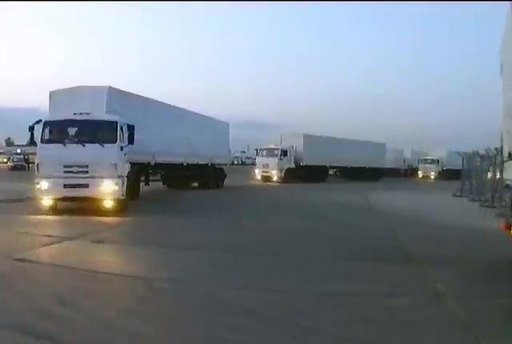 Гуманитарную колонну собирали возле воинской части в Подмосковье