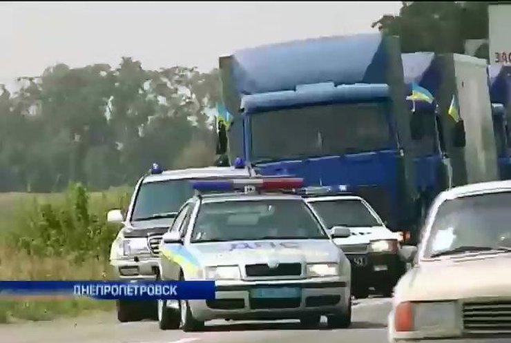 Гуманитарный груз из Киева направили в оккупированный Луганск