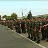 Черкасские пограничники прошлись парадом после возвращения с востока