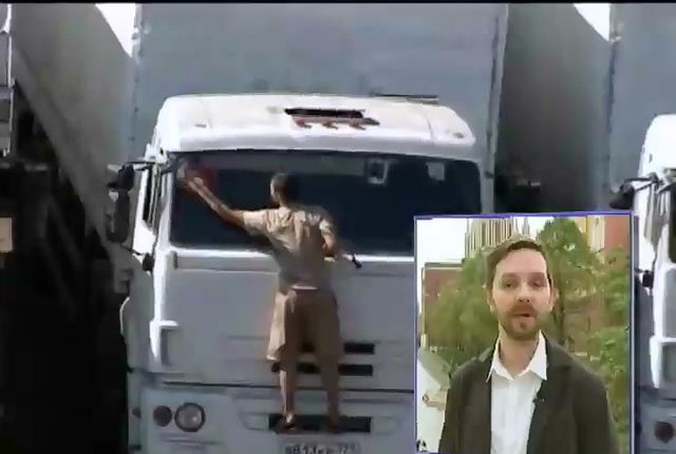 Троянские грузовики из России вновь снабдили номерами (видео)