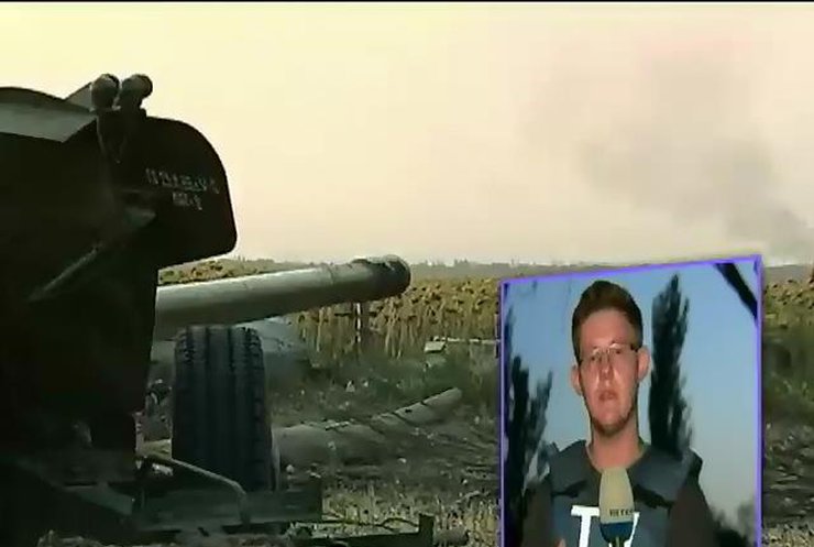 Террористы стягивают технику из пригородов в Донецк (видео)