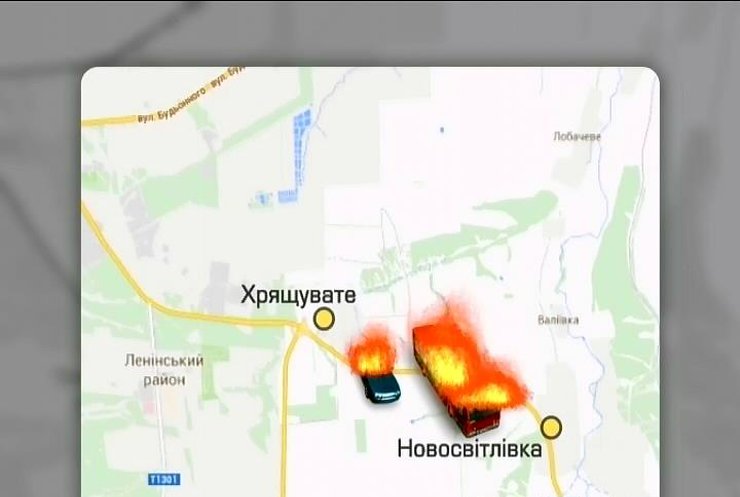 На Луганщине террористы обстреляли колонну беженцев