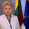 Президент Литвы записала поздравление с Днем независимости на украинском языке