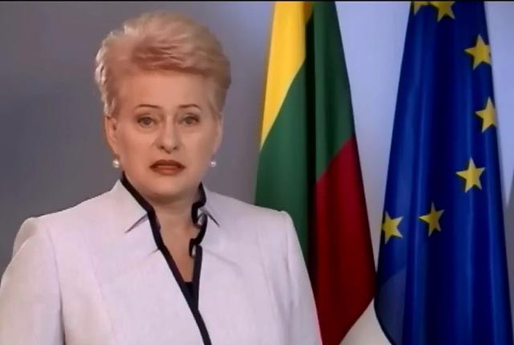 Президент Литвы записала поздравление с Днем независимости на украинском языке