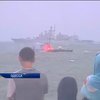 В Одессе на военном параде участвовали 22 военных корабля (видео)