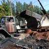 В Донецке террористы устроили показ подбитой украинской военной техники