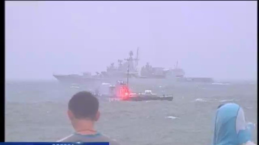 В Одессе на военном параде участвовали 22 военных корабля (видео)