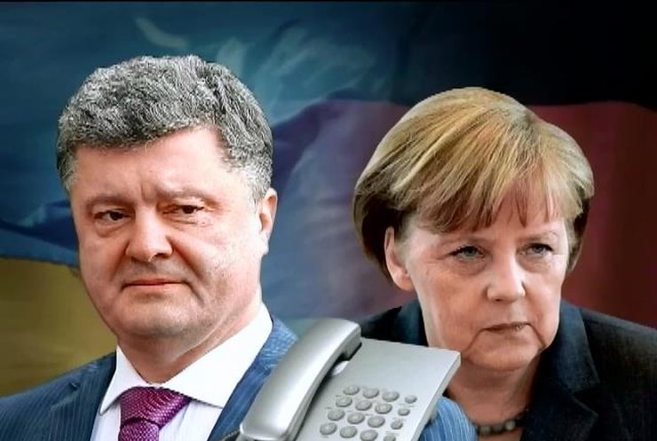 Порошенко та Меркель домовилися спільно стабілізувати ситуацію на Донбасі