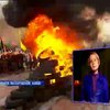Протестующие жгли шины у Рады и ломали забор в Мариинском парке (видео)