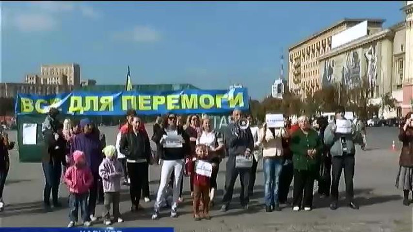 В Харькове беженцы требовали срочно утеплить их жилье (видео)