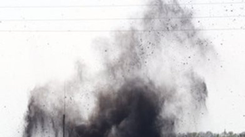 В Лозовой на территории военкомата взорвали 2 гранаты