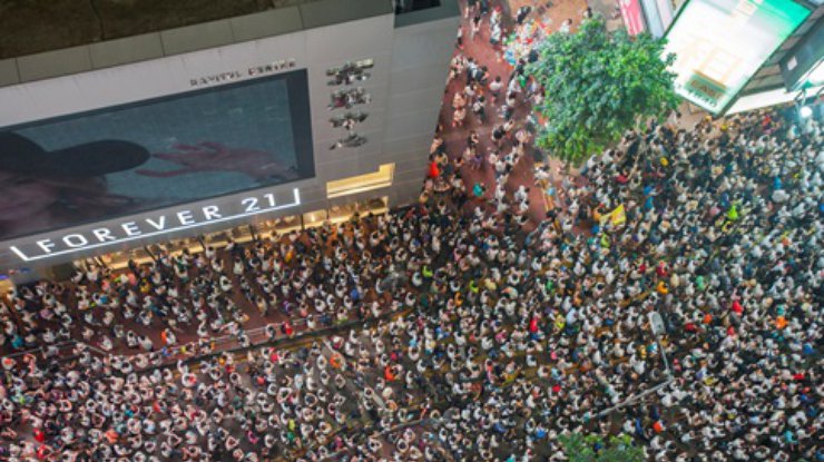 Протестующих в Гонконге стало значительно меньше