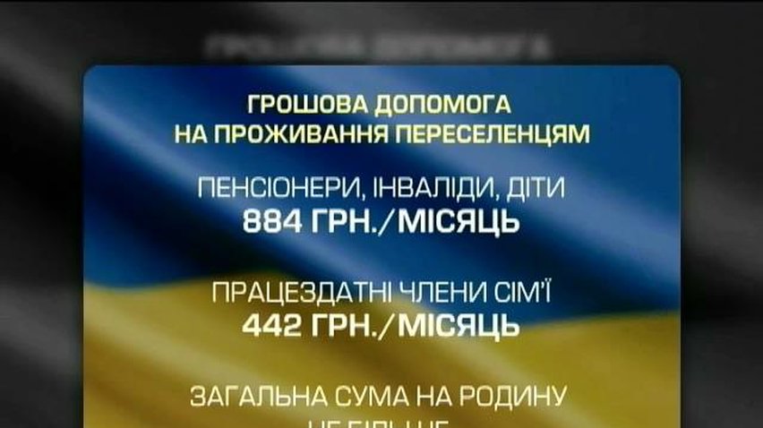 Кабмін затвердив грошову допомогу біженцям