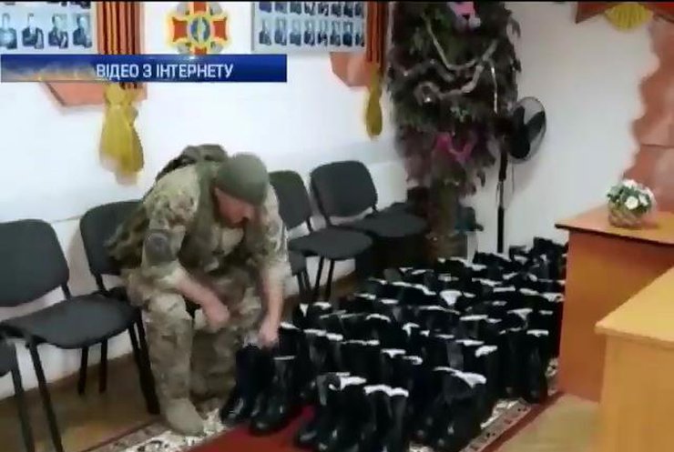 Батальйон "Світязь" отримав 50 пар зимового взуття