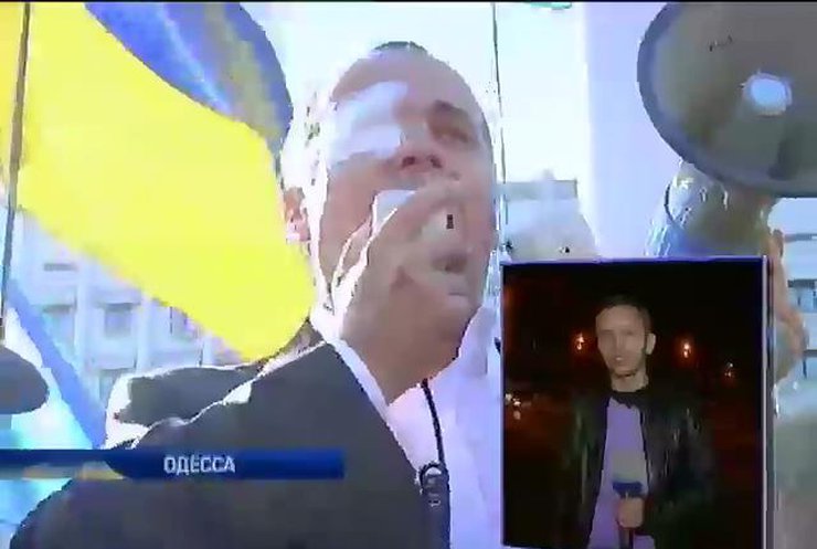 Через неделю после побития Шуфрич рискнул вернуться в Одессу (видео)