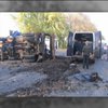 На Київщині вантажівка зім'яла маршрутку: одна людина загинула
