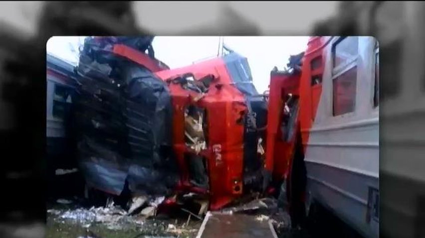 Два потяги у Росії зіткнулися з вини злодія (відео)