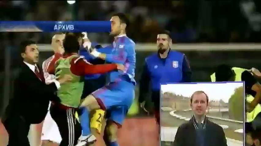 УЕФА наказала сборные Сербии и Албании за драку и квадрокоптер на стадионе