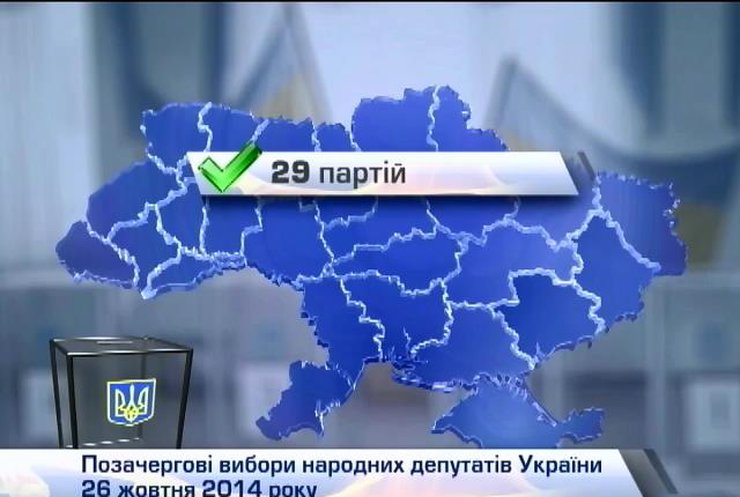 У виборах беруть участь 29 партій та понад три тисячі мажоритарників