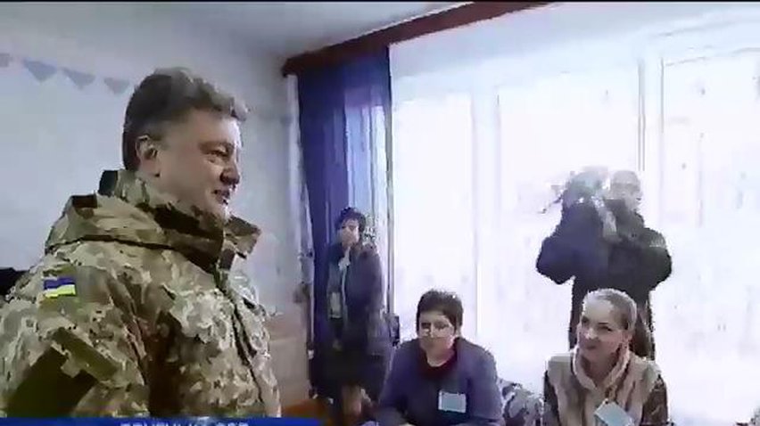 Порошенко в Краматорську поговорив з військовими про вибори (відео)