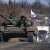 Российские танки едут через Луганск в Донецк (фото)