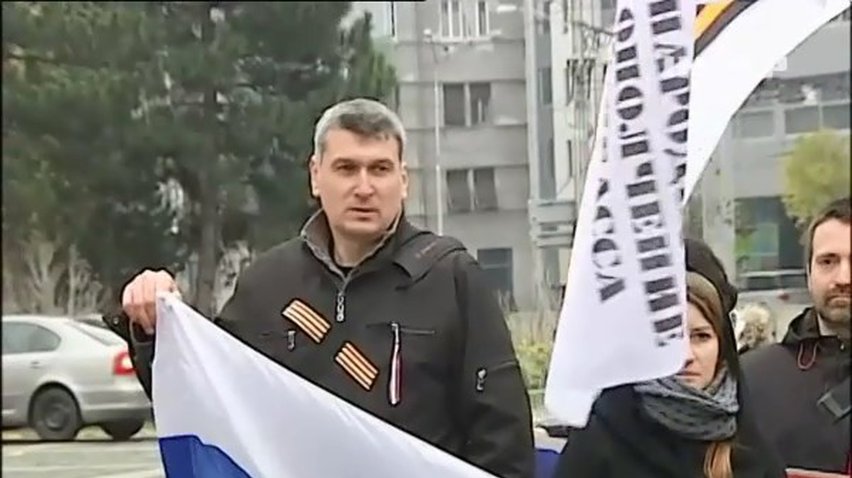 В Братиславе митингующие за ДНР не знают русского языка
