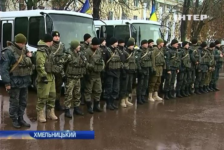 До Хмельницька повернулися 30 бійців Нацгвардії