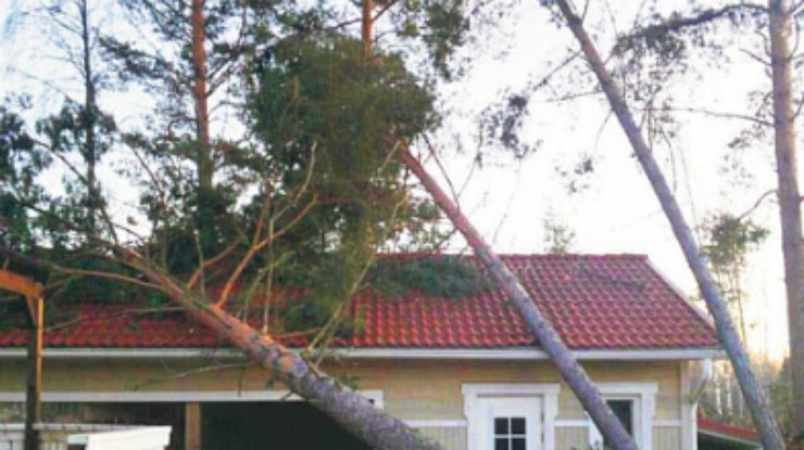В Финляндии ураганный ветер оставил без света более 4 тыс. домов (фото)