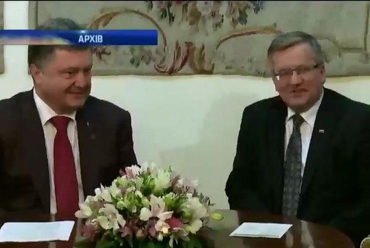 Порошенко обговорить з президентом Польщі військове співробітництво