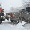 Одессу замело снегом на Сочельник (фото)