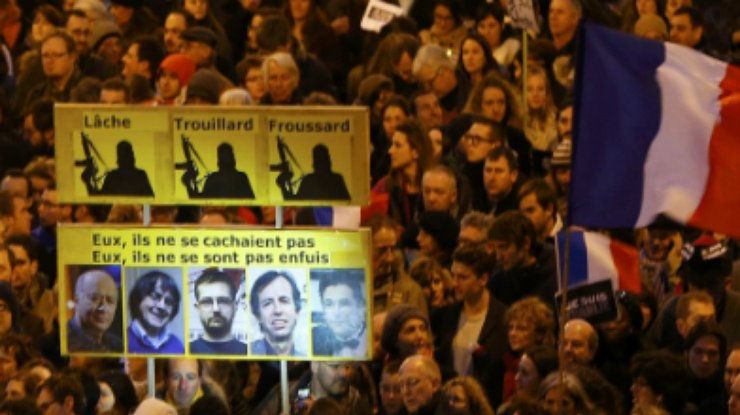 Марш единства во Франции собрал более 3-х млн человек (фото)