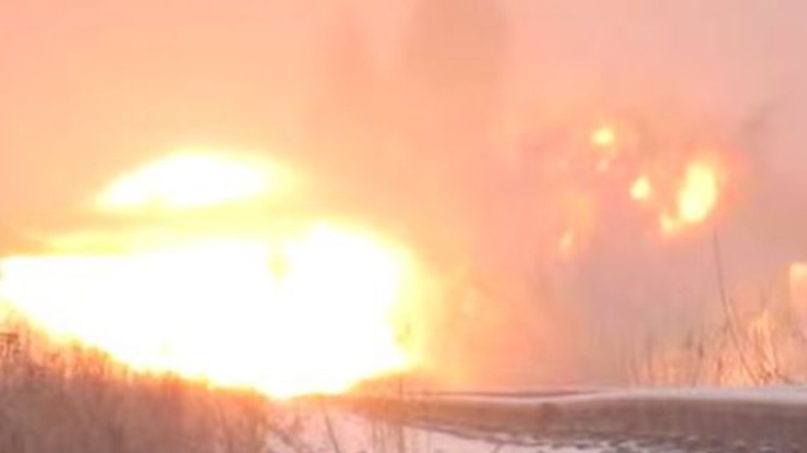Террористы подорвали мост в тылу под Луганском (видео)