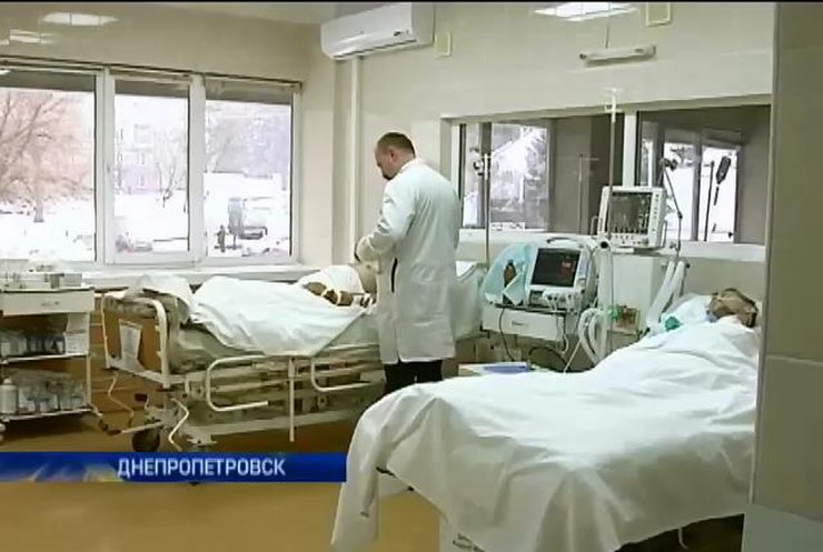 Госпиталь Днепропетровска принял 56 раненных бойцов