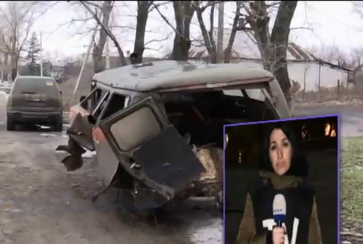 На Донбассе террористы обстреляли машину скорой помощи