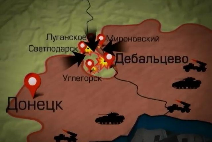 В Углегорске идут уличные бои с танками (видео)
