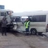 В России автобус с украинскими номерами врезался в "Камаз" (видео)
