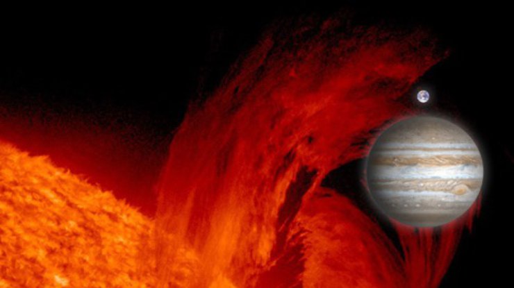 Путешествие от Солнца до Юпитера показали в реальном времени (видео)