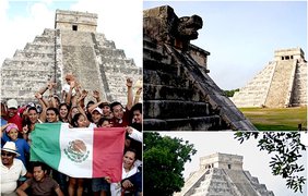 Пирамида майя в городе Чичен-Ица, Мексика