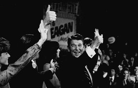1980 год. Первые минуты избрания Рональда Рейгана
